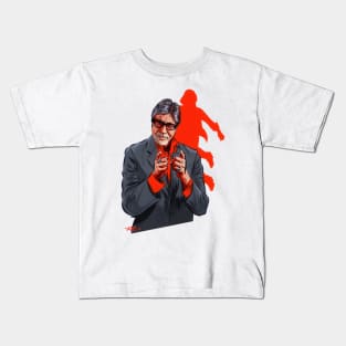 Amitabh Bachchan - An illustration by Paul Cemmick Kids T-Shirt